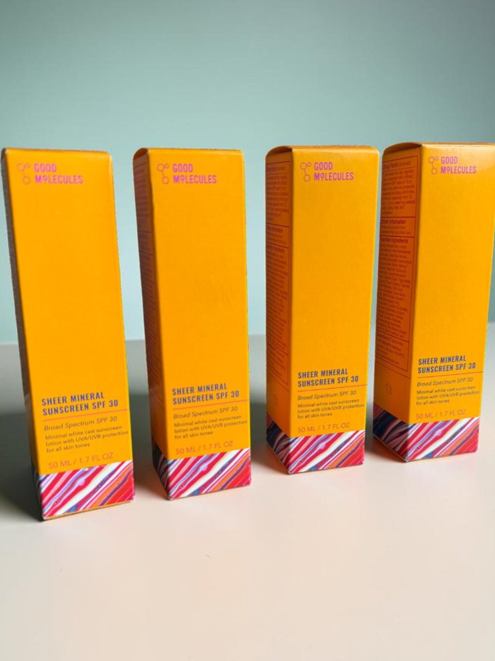 4 boxes Good Molecules Sheer Mineral Sunscreen SPF 30 New In Box Exp 07/2027 - Picture 5 of 8
